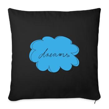Dreams - Sofakissen mit Füllung 45 x 45 cm - Schwarz - Vorne