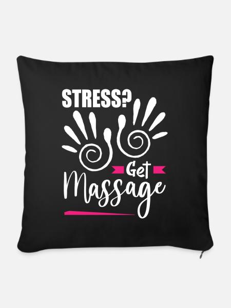 Massage - Sofakissen mit Füllung 45 x 45 cm - Schwarz