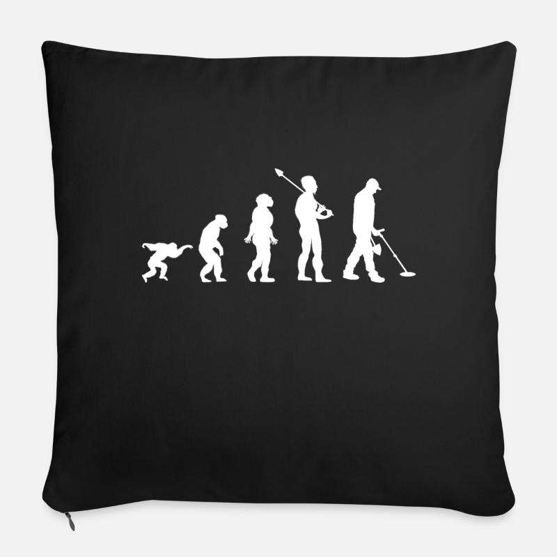 Sondeln evolution l'histoire de l'humanité Coussin et housse de 45 x 45 cm