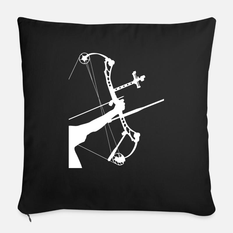 ArcLab CompoundArcherEvolution-White - Coussin et housse de 45 x 45 cm - noir