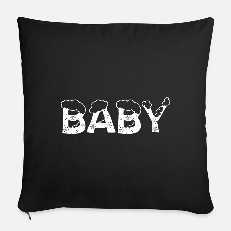 Texte Glace Costume De Noël Bébé Coussin et housse de 45 x 45 cm