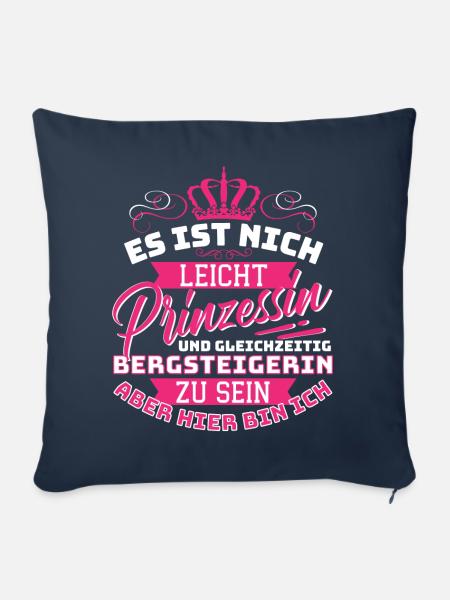 Prinzessin & Bergsteigerin - Cooles - Sofakissen mit Füllung 45 x 45 cm - Navy