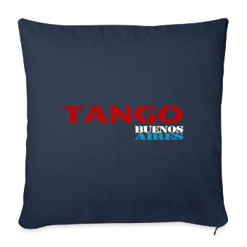 Tango - Coussin et housse de 45 x 45 cm - bleu marine - Devant
