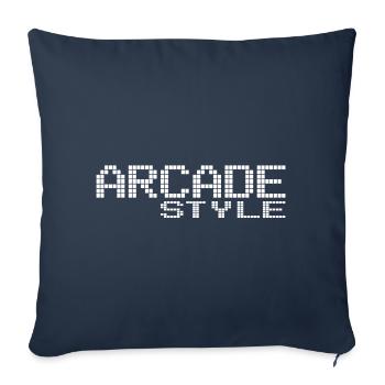 Arcade Style - Coussin et housse de 45 x 45 cm - bleu marine - Devant