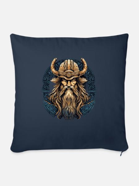 Nordmann Vikinger - Sofakissen mit Füllung 45 x 45 cm - Navy