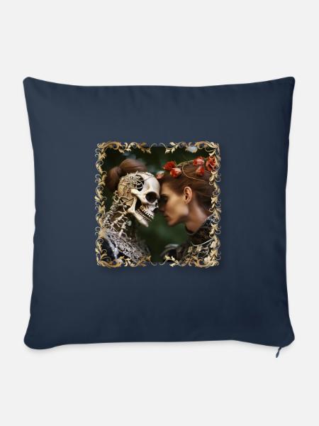 Dead Love - Sofakissen mit Füllung 45 x 45 cm - Navy