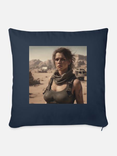 Postapocalypse - Sofakissen mit Füllung 45 x 45 cm - Navy