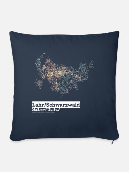 LahrSchwarzwald Basic Pastels - Sofakissen mit Füllung 45 x 45 cm - Navy