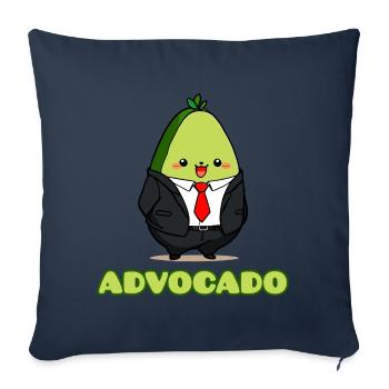 Advocado - Coussin et housse de 45 x 45 cm - bleu marine - Devant