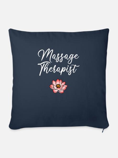 massage therapist, massage therapist - Sofakissen mit Füllung 45 x 45 cm - Navy