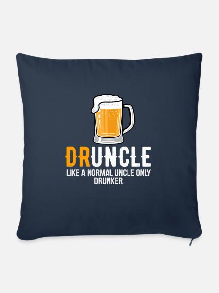 Druncle drinking uncle - Sofakissen mit Füllung 45 x 45 cm - Navy