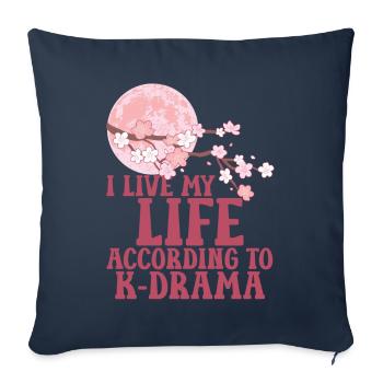K-Drama - Sofa pillow with filling 45cm x 45cm - navy - Front
