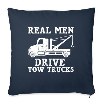 Tow truck - Sofa pillow with filling 45cm x 45cm - navy - Front