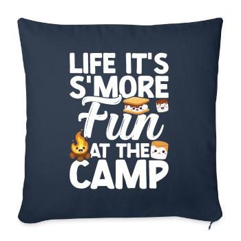 Marshmallow S'more - Sofa pillow with filling 45cm x 45cm - navy - Front