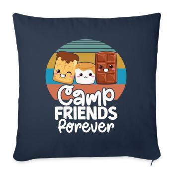 Marshmallow S'more - Sofa pillow with filling 45cm x 45cm - navy - Front