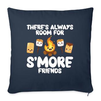 Marshmallow S'more - Sofa pillow with filling 45cm x 45cm - navy - Front