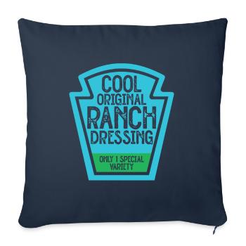 Ranch -Vinaigrette -Ranch -Vinaigrette - Coussin et housse de 45 x 45 cm - bleu marine - Devant