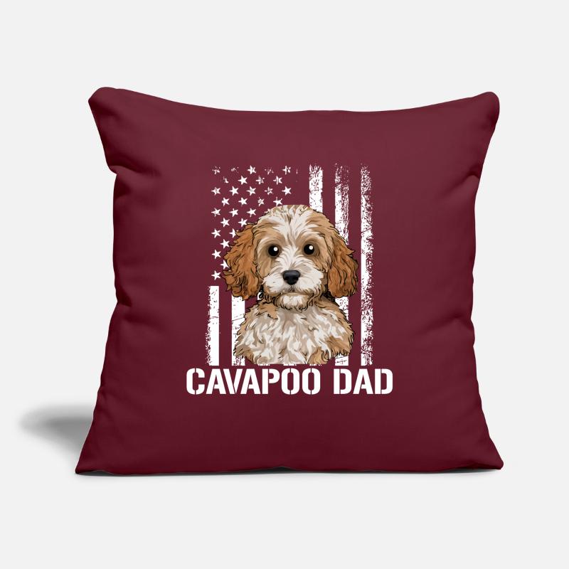 Chien Cavapoo, Cavapoo Coussin et housse de 45 x 45 cm