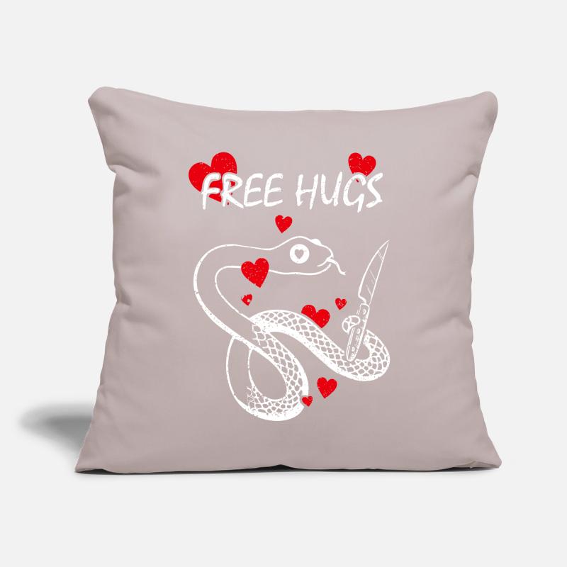Free Hugs Constrictor Snakes Boa Python Sofa pillow with filling 45cm x 45cm