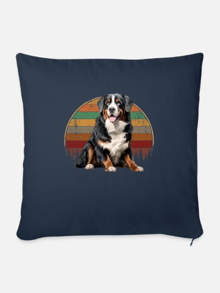 bernese mountain dog - Sofakissen mit Füllung 45 x 45 cm - Navy