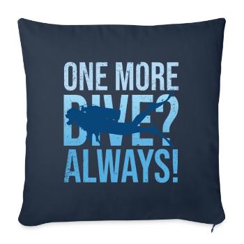 Diving Diver Ocean Lovers - Sofa pillow with filling 45cm x 45cm - navy - Front