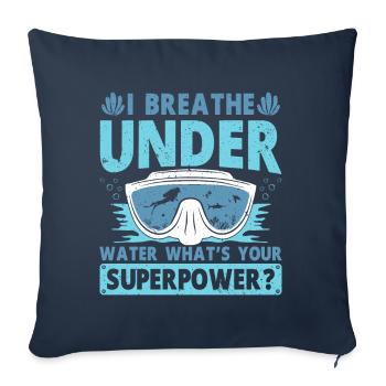 Diving Diver Ocean Lovers - Sofa pillow with filling 45cm x 45cm - navy - Front