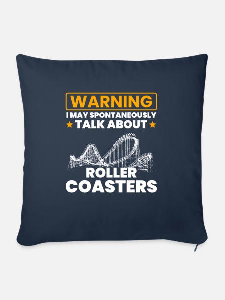 talk spontaneously rollercoasters - Sofakissen mit Füllung 45 x 45 cm - Navy