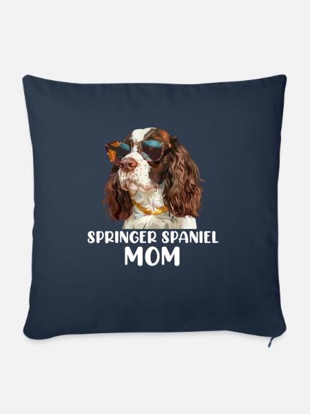 springer spaniel - Sofakissen mit Füllung 45 x 45 cm - Navy