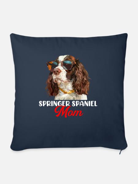 springer spaniel - Sofakissen mit Füllung 45 x 45 cm - Navy