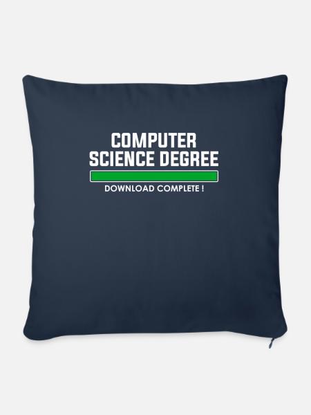computer science degree - Sofakissen mit Füllung 45 x 45 cm - Navy