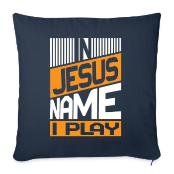Piano Christian Music Jesus Pianist God - Sofa pillow with filling 45cm x 45cm - navy - Front