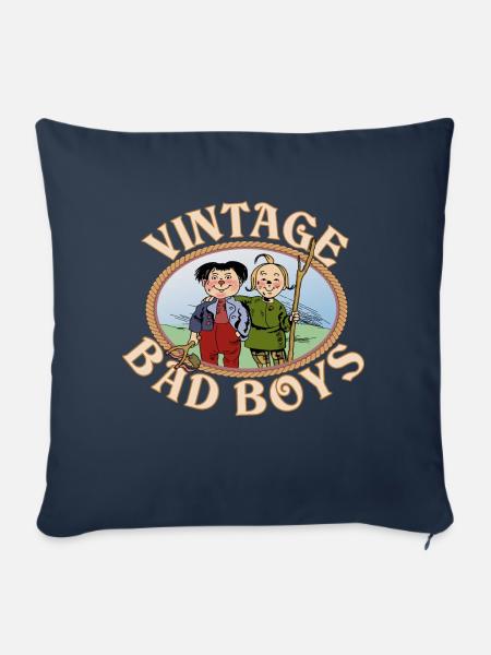 Max und Moritz Kids - Sofakissen mit Füllung 45 x 45 cm - Navy