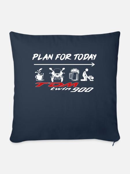 plan4today900witzlogo - Sofakissen mit Füllung 45 x 45 cm - Navy