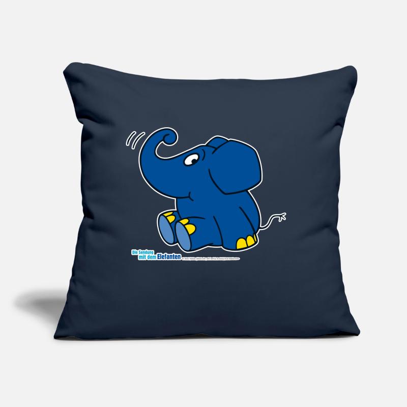 Der Elefant - sitzend Sofakissen mit Füllung 45 x 45 cm