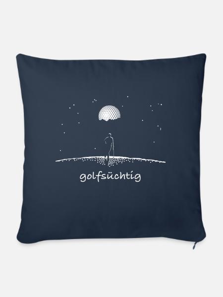 golfsüchtig mit Text - Sofakissen mit Füllung 45 x 45 cm - Navy