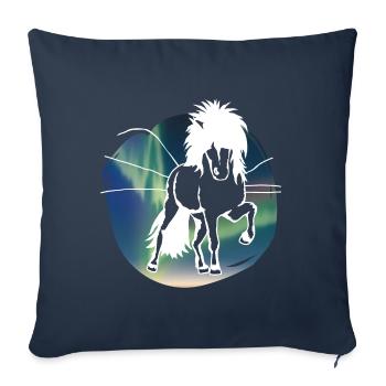 Polarlicht-Tölter white - Sofakissen mit Füllung 45 x 45 cm - Navy - Vorne