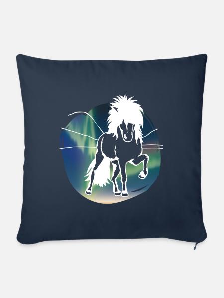 Polarlicht-Tölter white - Sofakissen mit Füllung 45 x 45 cm - Navy