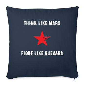 Révolution - Coussin et housse de 45 x 45 cm - bleu marine - Devant