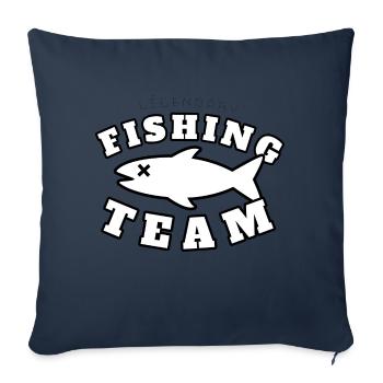 Fishing team - Sofa pillow with filling 45cm x 45cm - navy - Front