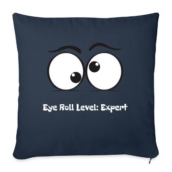 Tous les yeux ne sont pas humains - Coussin et housse de 45 x 45 cm - bleu marine - Devant