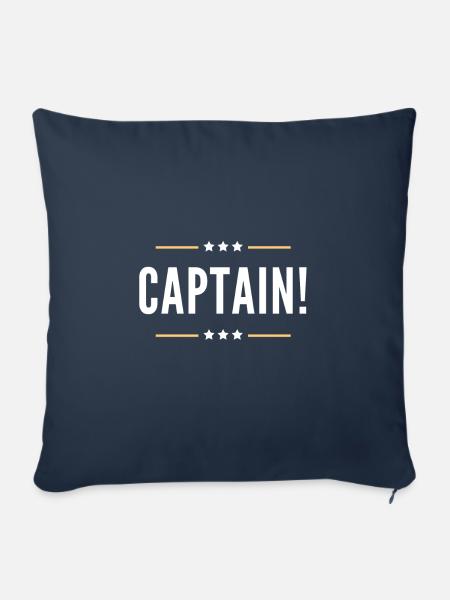 CAPTAIN! - Sofakissen mit Füllung 45 x 45 cm - Navy