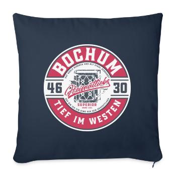 Bochum - Heimatliebe - Sofakissen mit Füllung 45 x 45 cm - Navy - Vorne