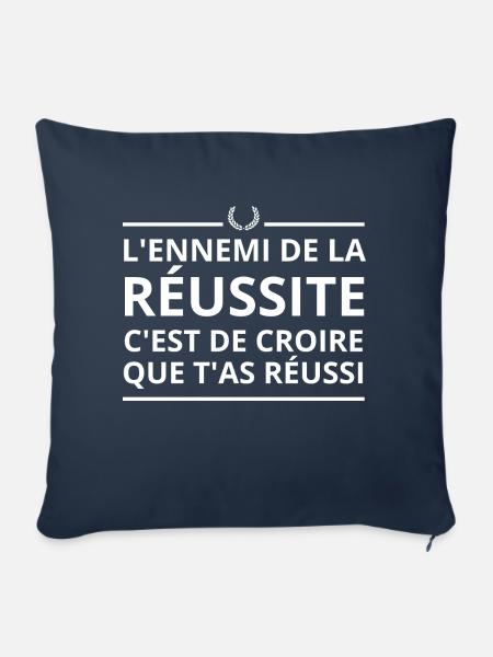 Der Feind des Erfolgs - Sofakissen mit Füllung 45 x 45 cm - Navy