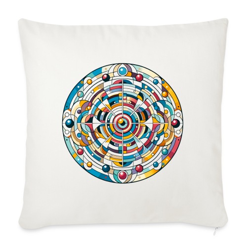 Kunterli - Colourful life cycle - Sofa pillow with filling 45cm x 45cm