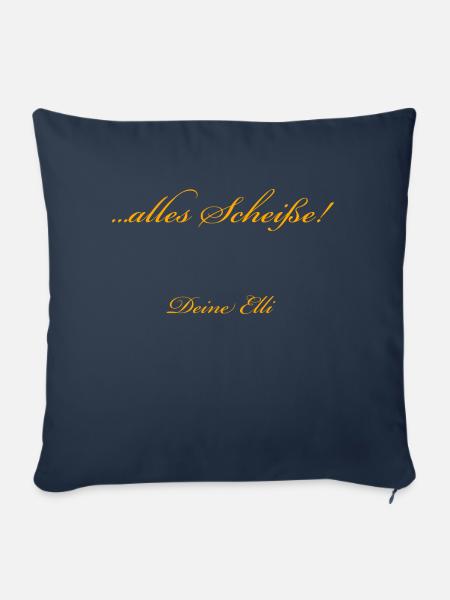 alles Scheiße! deine Elli - Sofakissen mit Füllung 45 x 45 cm - Navy