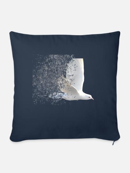 FRIEDE - Sofakissen mit Füllung 45 x 45 cm - Navy