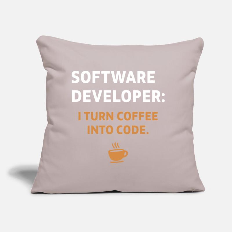 Software Developer - Coffee Edition Sofakissen mit Füllung 45 x 45 cm