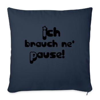 Pause - Sofakissen mit Füllung 45 x 45 cm - Navy - Vorne