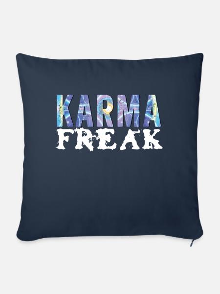 KarmaFreak - Sofakissen mit Füllung 45 x 45 cm - Navy