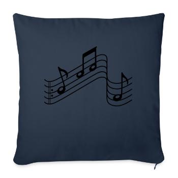 musik - Sofakissen mit Füllung 45 x 45 cm - Navy - Vorne
